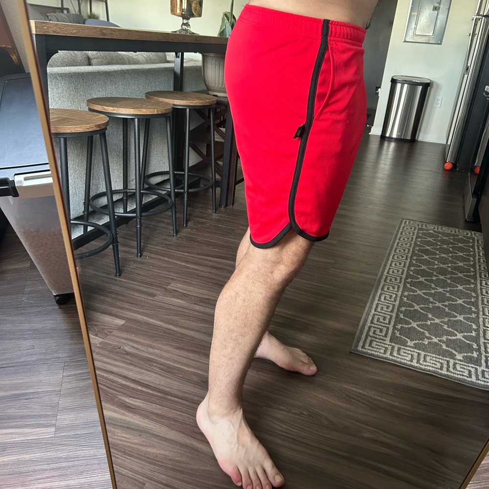 Red Athletic Men's Shorts